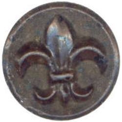 22-1.2.2  Fleur-de-lis - white metal